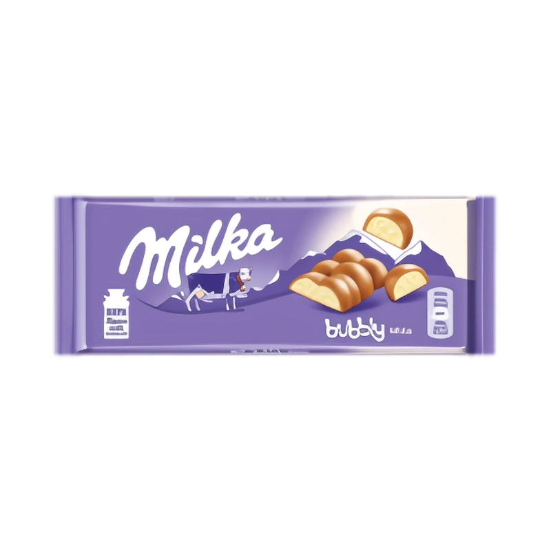 Шоколад молочный Милка с начинкой из пористого белого шоколада