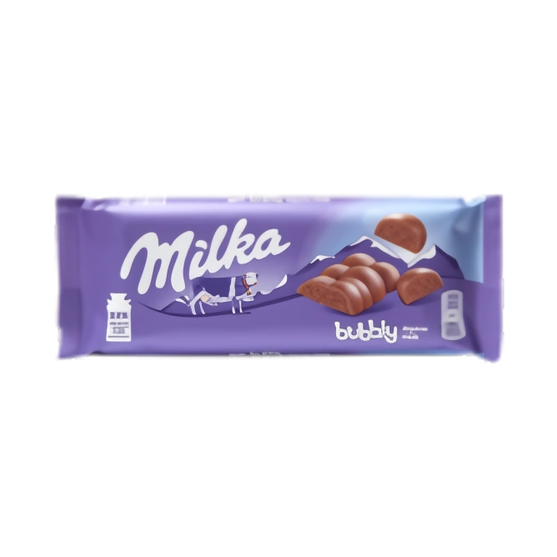 Шоколад молочный Милка с начинкой из пористого мол. шоколада
