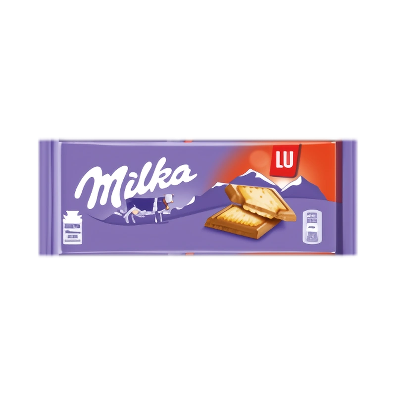 Шоколад молочный Милка «Лу» с печеньем
