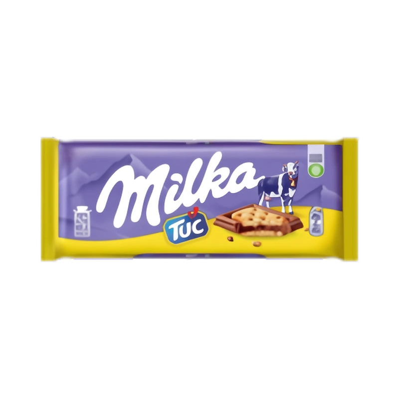 Шоколад молочный Милка «Тук» с соленым крекером