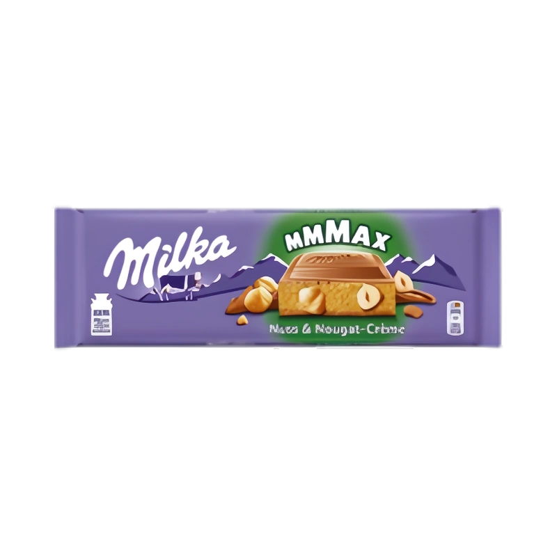 Шоколад молочный Милка с начинкой из нуги и цельного фундука