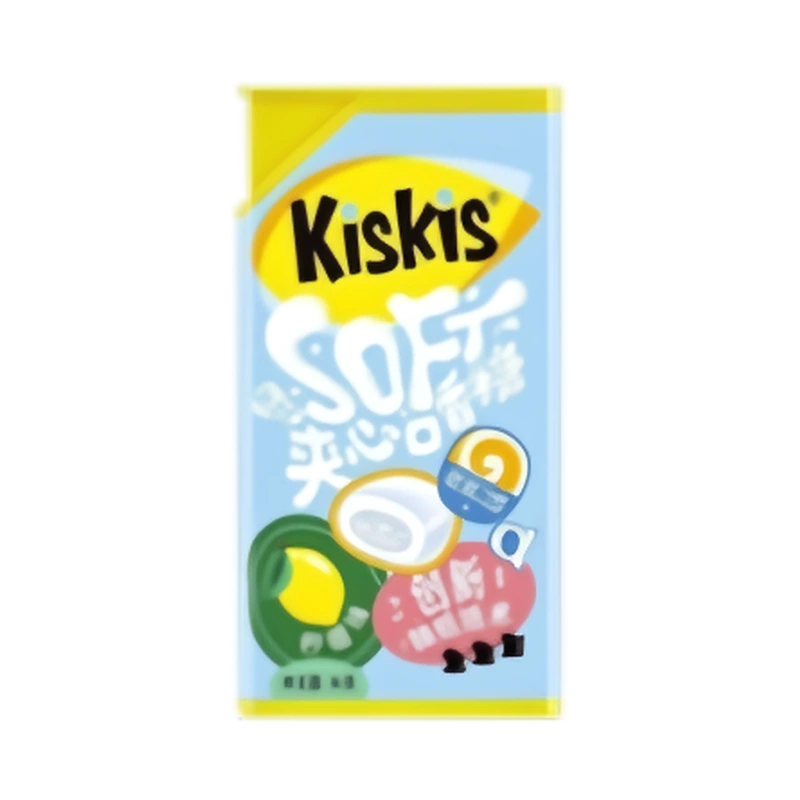 Жевательная резинка Kiskis Cool с лимонной начинкой