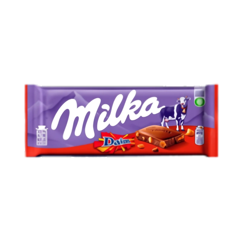 Шоколад молочный Милка с миндалем и карамельными кусочками