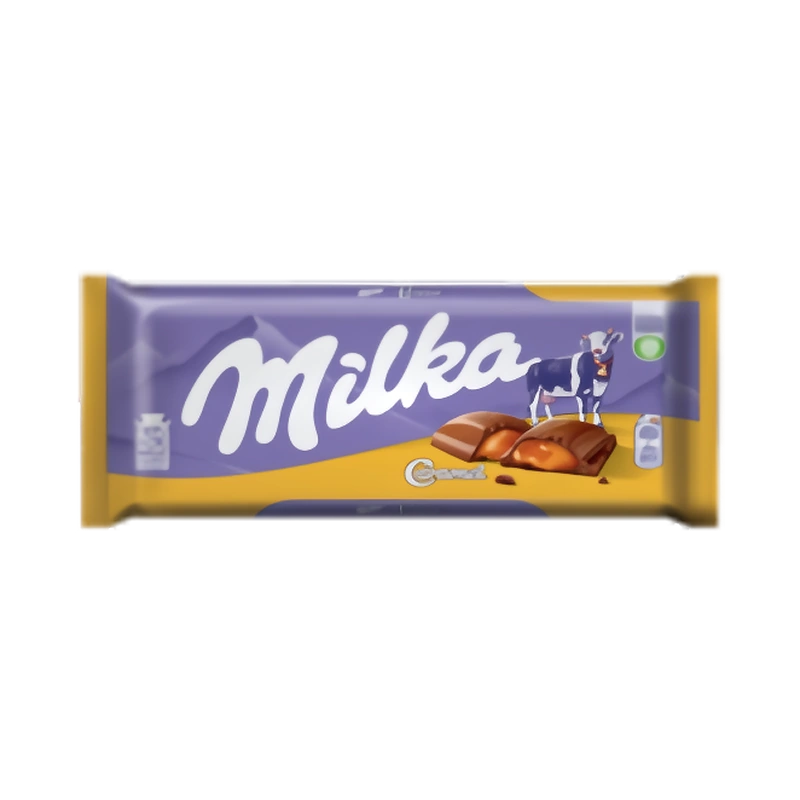 Шоколад молочный Милка с карамельной начинкой